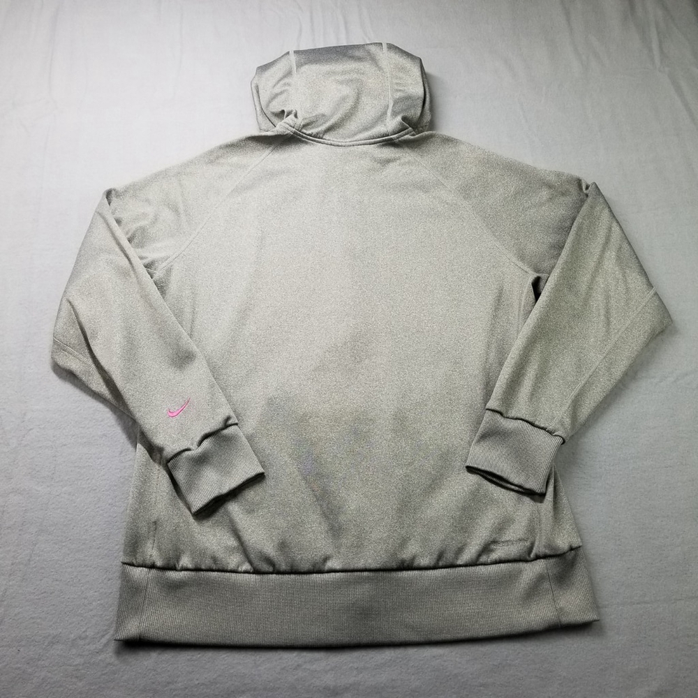 Nike Hoodie Womens Size XL Full Zip Just Do It Spell Out Jacket Fleece Swoosh - Picture 9 of 10